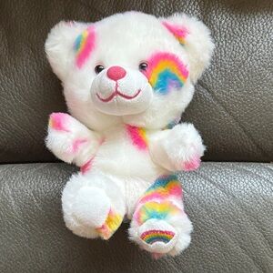 Build a bear little rainbow stuffed bear